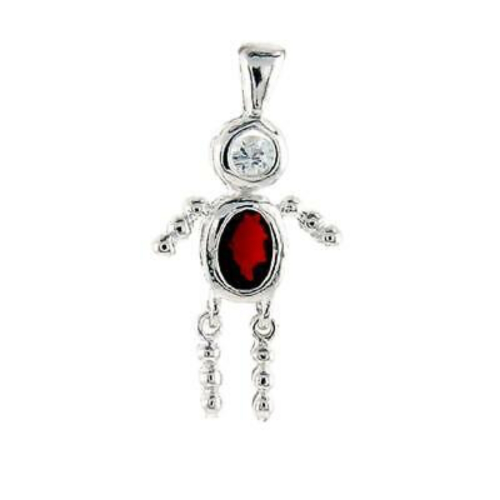 Charm/Pendant .925 Sterling Silver Birthstone
